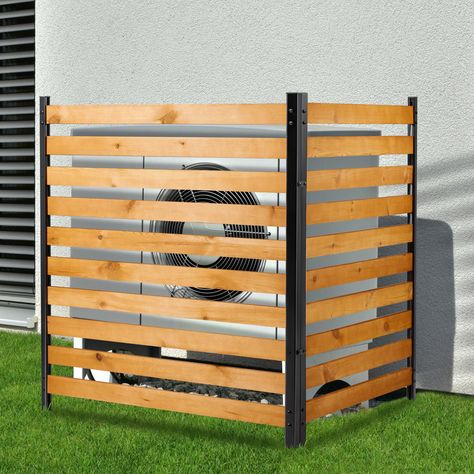 PRICES MAY VARY. 【2 Pieces of Fence Panels】Our privacy fences includes 2 pieces of wooden fence panels,each is 38”W x 42”H,you can assemble it to a straight line or an-L-shape as you needs,and this gives you the possibility to customize the layout to your thinking if you need use more fences. 【The Collision of Wood and Iron Steel】Svarog fence panels for outside are made of natural wood and Iron steel,and we have coated a protect film on the cedar lumber,also the iron steel are all powdered a uni Trash Can Fence, Outdoor Privacy Fence, Pool Equipment Enclosure, Wooden Fence Panels, Privacy Fence Panels, Fence Screen, Privacy Fence Screen, Cedar Lumber, Fence Screening