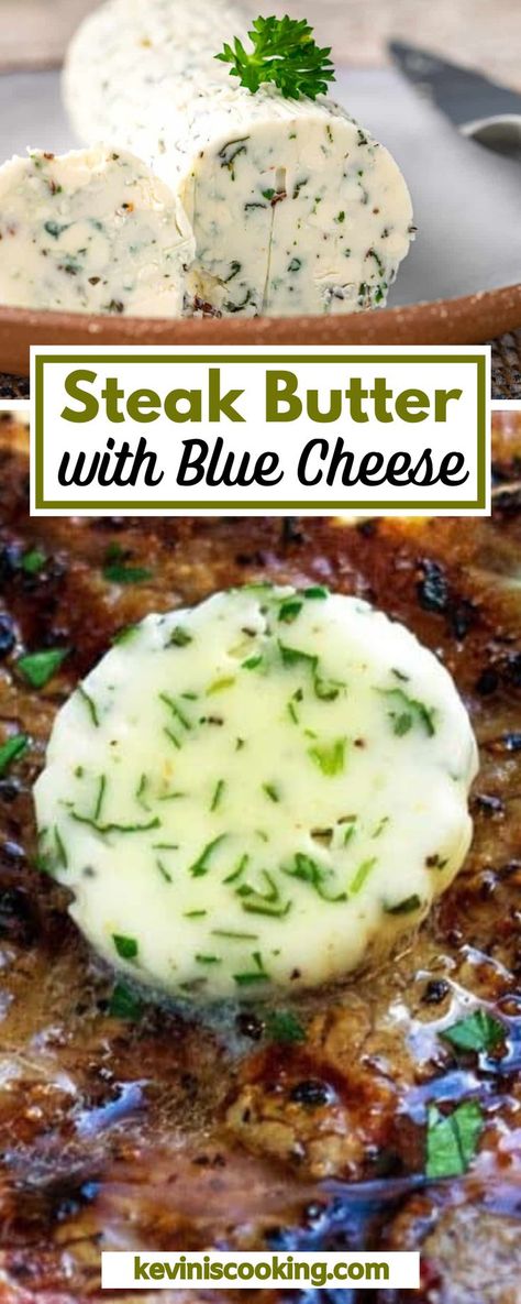 Steak With Blue Cheese Butter, Blue Cheese On Steak, Compote Butter For Steak, Blue Cheese Ribeye Steak, Steak With Blue Cheese Crumbles, Blue Cheese Side Dishes, Blue Cheese Steak Bites, Blue Cheese Compound Butter For Steak, Blue Cheese Topping For Steak