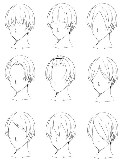 Sketch Hair, Hair Shapes, Drawing Features, Improve Drawings, How To Draw Anime, Pelo Anime, Drawing Hair Tutorial, Manga Hair, Drawing Hair