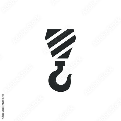 Stock Image: Pictograph of crane hook icon template color editable. crane hook symbol vector sign isolated on white background illustration for graphic and web design. Web Design, Crane Hook, Template Color, Icon Template, Background Illustration, White Background, Stock Vector, Stock Images, Signs