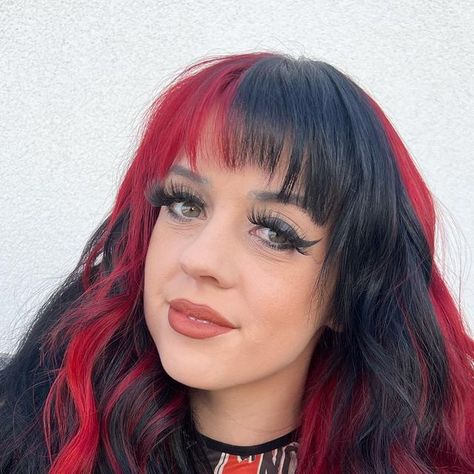 KATIE 🧚🏼‍♀️ AZ STYLIST BLONDING + VIVIDS + EXTENSIONS ✨ on Instagram: "Rocking the red and black checkered vibes –because ordinary hair is overrated 🖤❤️ collab moment with @krystaalyse for the extensions install #BoldColors #checkeredplacement #vividstylistaz #althairstylist" Checker Hair, Checkered Hair, Black Checkered, Red And Black, New Hair, Hair Inspo, Hair Ideas, Bold Colors, Hair Stylist