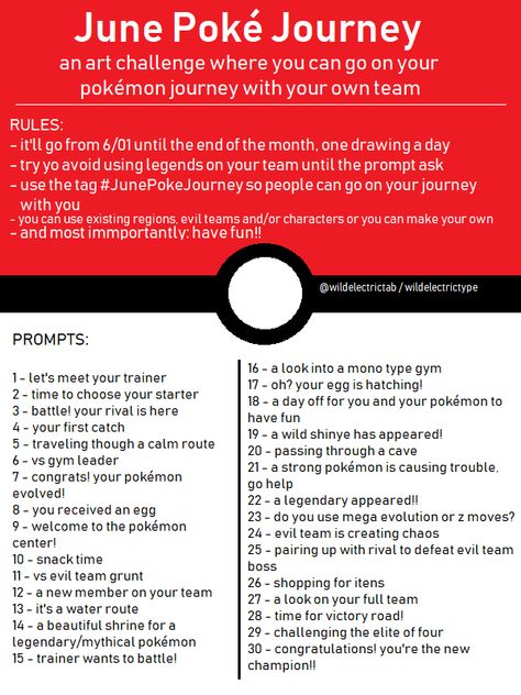 Pokemon Challenge, Challenge List, Art Knowledge, Drawing Ideas Creative, 30 Day Art Challenge, Pokemon Drawing, Art Challenges, Art Style Challenge, Drawing Ideas List