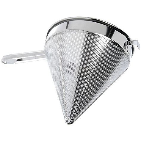 HUBERT® China Cap Strainer Stainless Steel Fine Mesh Chinois Strainer - 12"Dia HUBERT Cooking Thermometers, Food Strainer, Restaurant Supplies, Commercial Kitchen, Kitchen Utensils Gadgets, Kitchen Tools And Gadgets, Stainless Steel Material, Food Preparation, Pharmacy Gifts