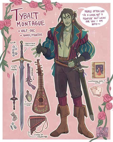 (35) Pigeon☆Princess on Tumblr Tumblr, Dnd Orc, Half Orc, D D Character Ideas, Dnd Classes, Dungeons And Dragons Art, Male Character, Dnd Art, Dungeons And Dragons Homebrew