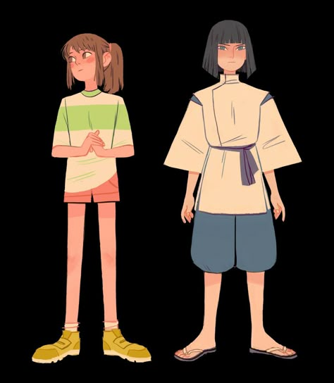 Chihiro and Haku- El viaje de Chihiro/ Studio Ghibli FanArt Sara Kipin, Studio Ghibli Fanart, Personajes Studio Ghibli, Chihiro Y Haku, Ghibli Artwork, Studio Ghibli Movies, Studio Ghibli Art, Ghibli Art, Ghibli Movies