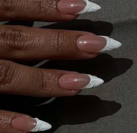 White Design Nails, Design Nails Art, Art For Summer, Hollywood Nails, Ombre Acrylic Nails, Work Nails, Classy Acrylic Nails, Instagram Engagement, Press Ons