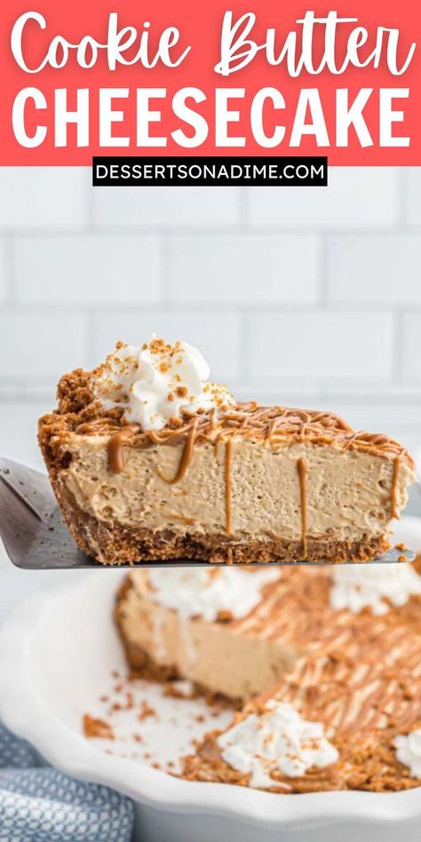 No Bake Cookie Butter Cheesecake, Cookie Butter No Bake Cheesecake, Biscoff Cookie Butter Pie, Cookie Butter Cheesecake No Bake, Cookie Butter Pie, Cookie Butter Cheesecake, Cookie Butter, Cookie Butter Recipes, Trader Joes Cookie Butter