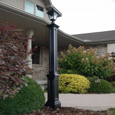 Driveway Marker Sinclair Lamp Post - Hooks & Lattice Decorative Post, Outdoor Lamp Posts, Lamp Posts, Lamp Post Lights, Plastic Planters, Residential Lighting, Street Lamp, Post Lights, Garden Gates