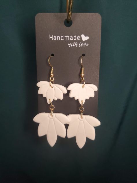 Handmade One of A Kind Clay Earrings Each pair is unique and handcrafted. >>Which pair is your fave?<< Heart Leaf, Clay Earrings