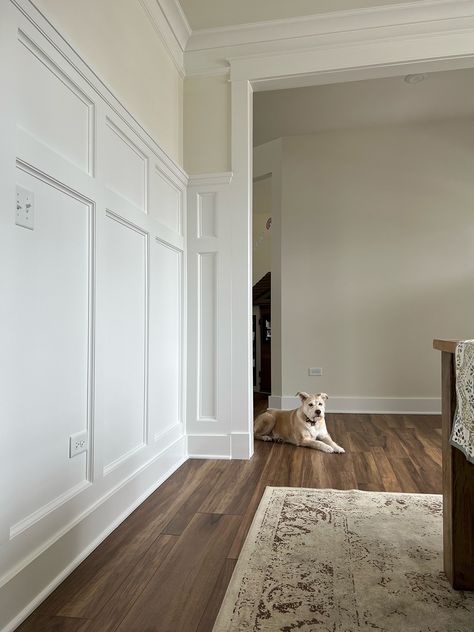 Judges Panel Makes the Dining Room Come Together - WindsorONE Dining Room Judges Paneling, Colonial Wall Paneling, Tall Wainscoting Dining Room, Traditional Dining Room Wainscoting, Premade Wainscoting Panels, Raised Panel Wainscoting, Judges Paneling, Forest Lodge, Dining Room Wainscoting