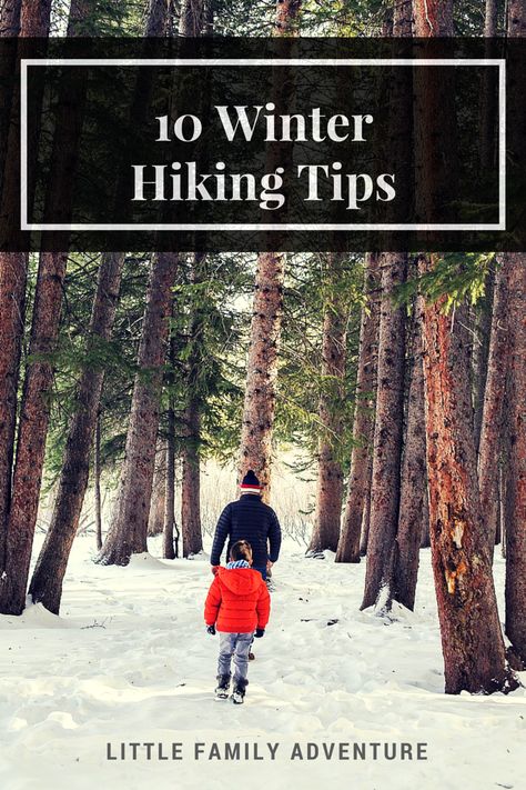 10 Winter Hiking Tips - Get outdoors with your family or other adults for a winter time hike. Hiking Hacks, Winter Tips, Winter Hike, Winter Wellness, Hiking Training, Winter Outdoors, Photography Winter, Hiking With Kids, Little Family