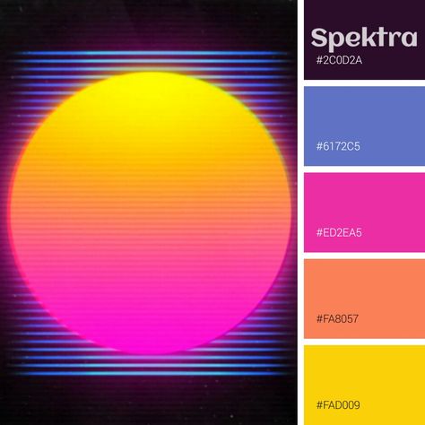 Procreate Neon Color Palette, Synth Wave Color Palette, Neon Sign Color Palette, Vivid Colors Palette, 90's Retro Color Pallete, Color Palette Vaporwave, 80s Inspired Graphic Design, 80s Neon Color Palette, 80s Color Palette Retro Neon