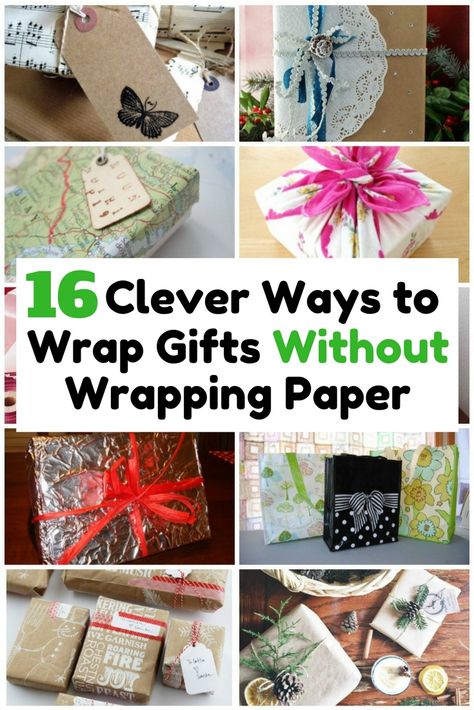 If you are in a rush and no available gift wrapper, be creative and innovative. Use the resources around you to wrap them beautifully. Wrapping Small Gifts Packaging Ideas, Cool Ways To Rap A Gift, Unusual Wrapping Ideas, How To Wrap A Gift With Not Enough Wrapping Paper, Homemade Gift Wrapping Ideas, Don’t Wrap Gifts Saying, Unique Gift Wrapping Ideas Creative, Wrapping Large Odd Shaped Gifts, Cute Ways To Rap Christmas Gifts