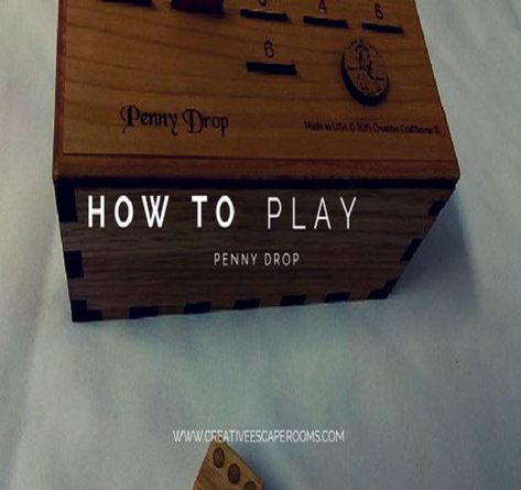 How to Play the Game Penny Drop Penny Game, Puzzle Boxes, Escape Room Puzzles, Escape Rooms, Wood Puzzles, Puzzle Box, Family Game, Game Play, Escape Room