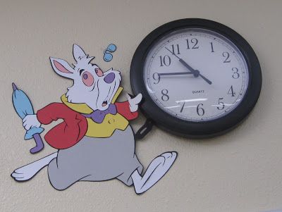 Classroom Tour 2012 - Learning in Wonderland Mickey Mouse Classroom, Classroom Clock, Disney Themed Classroom, Owl Theme Classroom, Disney Classroom, Classroom Tour, Disney Rooms, Class Theme, Wonderland Theme