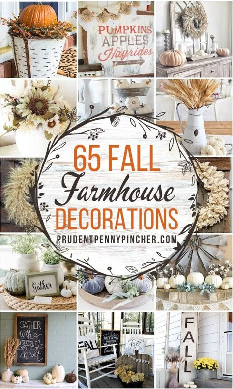 Ideas For Fall Decorating Outside, Decorating Fall Ideas For The Home, Fall Counter Decor Ideas, Dollar Tree Fall Porch Decor Ideas, Farmhouse Decor Fall, Harvest Decorations House, Decorating For The Holidays, Fall Crafting Ideas, Fall Decor Trends 2024