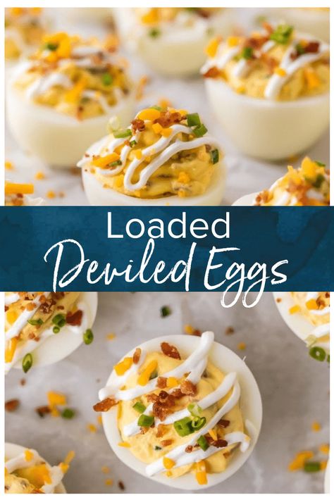 Loaded Deviled Eggs, Deviled Eggs With Bacon, The Best Deviled Eggs, Thanksgiving Deviled Eggs, Eggs With Bacon, Southern Deviled Eggs, Deviled Egg Recipe, Deviled Eggs Recipe Easy, Devilled Eggs Recipe Best