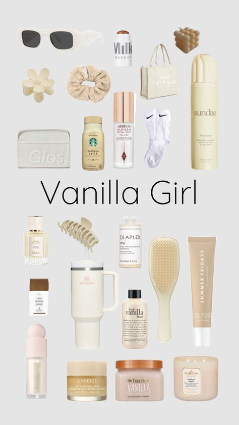 Vanilla Girl 😻🫶🏻 #vanillagirl #vanilla #makeup Vanilla Girl Makeup, Vanilla Makeup, Olaplex Shampoo, Frosted Tree, Vanilla Girl, Vanilla Latte, Vanilla Frosting, Milk Makeup, Makeup Essentials