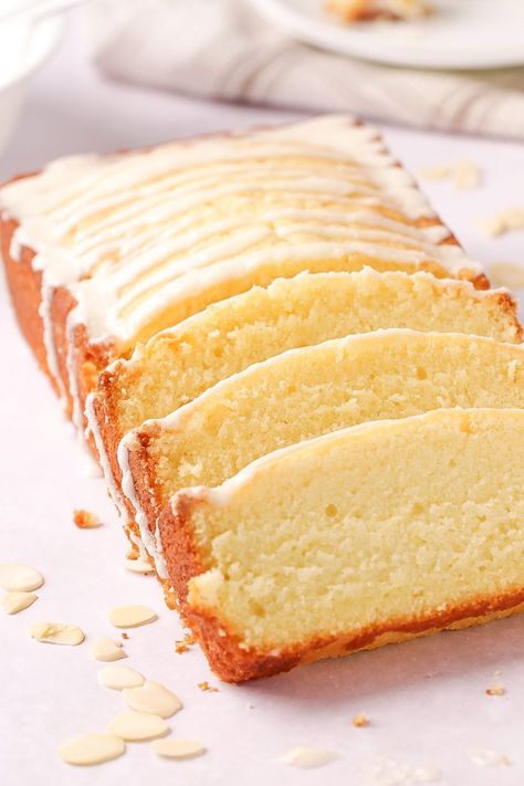 Pound Cake Recipes Buttermilk, Almond Loaf Bread, Fruit Topping For Pound Cake, Almond Loaf Cake Recipes, Buttermilk Loaf Cake Recipes, Loaf Pan Recipes Desserts, Loaf Pan Cakes Recipes, Maple Loaf Cake, Loaf Pan Cake Recipes