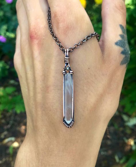 Wire Wrapped Quartz Point, Crystal Point Wire Wrapping, Wire Jewelry Pendant, Wire Wrapped Jewelry For Men, Wire Wrap Crystal Point, Dainty Wire Wrapped Jewelry, Wire Wrapped Square Stone, Square Wire Wrapped Pendant, Wire Wrapped Pendant Tutorial