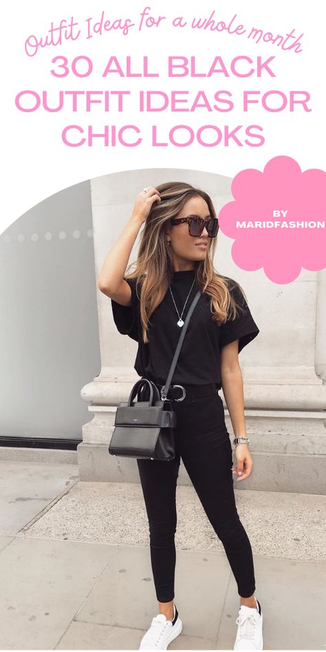 All Black With Sneakers Outfits, Black Outfit For Pictures, Black Tshirt Outfit Women Classy, Black Shirt Outfit Ideas Woman, Black Shirt And Leggings Outfit, Women’s Black Outfit, Summer Casual Work Outfits For Women Over 30, Outfit Ideas Day Out, How To Style Black Outfit