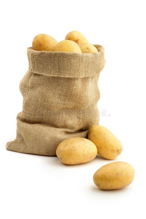 Comic Banner, Sack Of Potatoes, Food Elements, Coffee Poster Design, Jute Sack, Potato Sack, Yellow Potatoes, Best Snapchat, Food Graphic Design