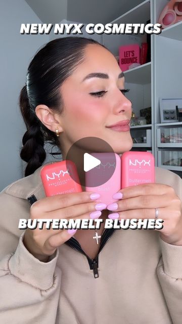 Vianney Strick on Instagram: "✨NEW NYX BUTTERMELT BLUSH✨ ​I know the NYX Cosmetics Buttermelt bronzers have been going viral, but now they have blushes! I am so excited for this launch because even though I do like the bronzers, I wasn't a huge fan of the shade range. These blushes look more up my alley. I ordered mine from the @nyxcosmetics  website! ​NYX Proffesional Makeup Buttermelt Blushes $10USD ( 12 shades 2 finsihes) ​💓what is it: Buttermelt Blush comes in 12 shades that blend seamlessly like a powder & glide like butta, in soft matte and glowy finishes. Infused with mango butter, almond butter, & shea butter, it doesn't get any butta than this. Up to 12 hours of pigmented wear, fade & transfer resistant. Vegan and cruelty free formula. ​💓my opinion: I'm definitely a little confu Nyx Cream Blush, Nyx Liquid Blush, Peach Blush Makeup Look, Nyx Butter Melt Blush, Nyx Butter Blush, Nyx Buttermelt Blush Swatches, Bright Pink Blush, Best Drugstore Blush, Nyx Blush