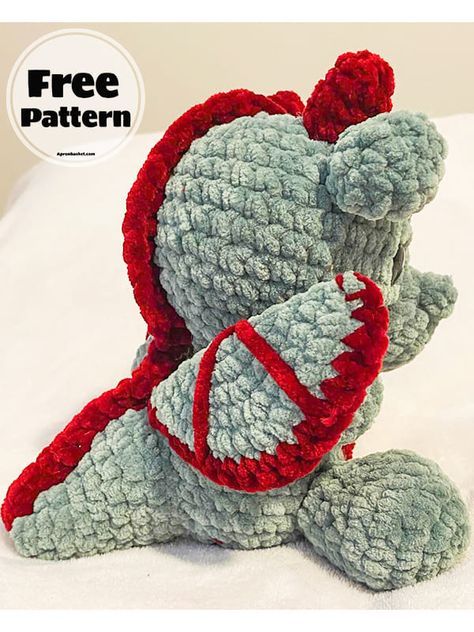 Free PDF Amigurumi Dragon Crochet Pattern Cool Amigurumi Free Pattern, Stuffy Crochet Pattern, Agrumini Crochet Free, Crochet Dragon Amigurumi, New Sew Crochet Amigurumi Free Patterns, Dragon Pattern Crochet, How To Crochet A Dragon, Free Crochet Pattern Dragon, Easy Crochet Dragon Pattern Free