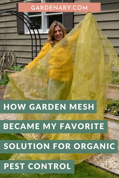 Garden Mesh Ideas, Diy Garden Cover Raised Beds, Mesh Garden Cover, Shade Cloth Garden Raised Beds, Garden Mesh Cover, Bug Netting Over Garden, Garden Netting Cover, Garden Bed Protection, Insect Netting Garden