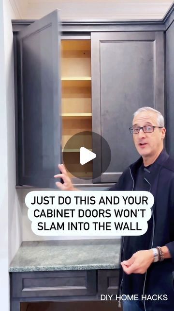 Interior Designer| DIY Expert| Torry Manzo on Instagram: "Hate Your Slamming Cabinet Doors? Just Try This Easy DIY Secret Trick! If you want more information, just join the conversation and type SLAM and I’ll Send You the Link! #diy #hacks #lifehacks #homeimprovement #cabinet" Diy Hacks Lifehacks, Hacks Lifehacks, Built In Cabinet, Kitchen Cabinet Door, Cabinet Door Handles, Cabinet Door, Diy Hacks, Home Hacks, Diy Wall