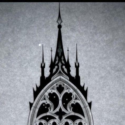 Dark Cathedral Tattoo, Cathedral Leg Tattoo, Church Windows Tattoo, Cathedral Back Tattoo, Gothic Cathedral Window, Gothic Window Tattoo Design, Church Window Tattoo Design, Cathedral Tattoos, Cathedral Tattoo Design