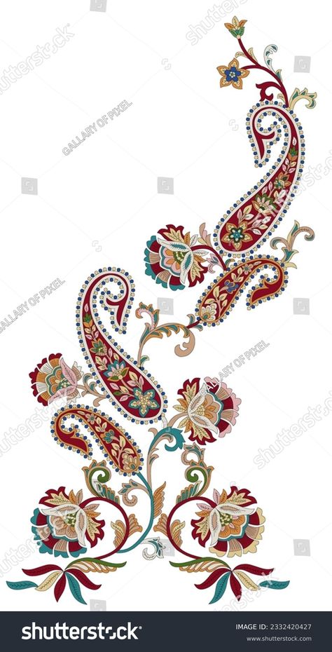 Multi Colour Paisley Pattern Supportive Design Stock Illustration 2332420427 | Shutterstock Logos, Bold Floral Pattern, Paisley Border, Paisley Print Design, Paisley Flower, Photoshop Tutorial Design, Paisley Art, Digital Borders Design, Paisley Design