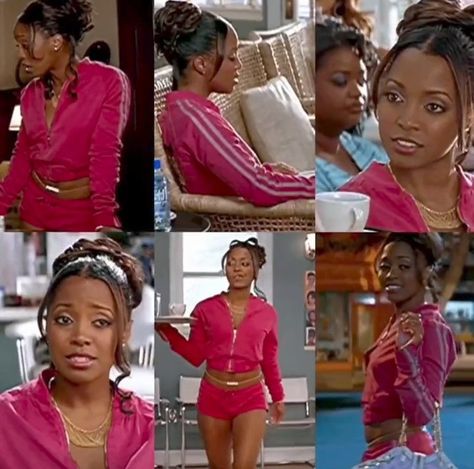 Beauty Shop Movie Outfits, 2000s Aesthetic Black Woman, Early 2000s Video Vixen, Beauty Shop Movie, 2000s Black Women Fashion, 2000s Black Women, 2000s Fashion Black Women, 2000s Video Vixen, Keisha Knight Pulliam