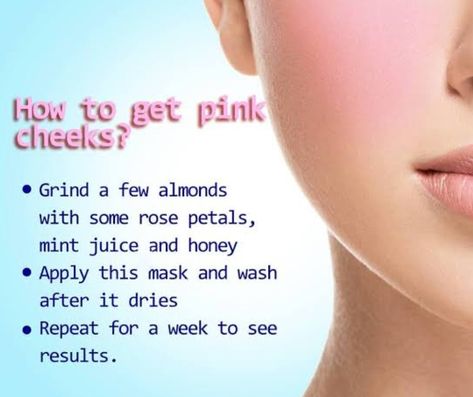 #SelfCare#Pink Cheeks How To Get Natural Pink Cheeks, How To Get Rosy Cheeks Naturally, Pink Cheeks Natural, How To Get Pink Cheeks Naturally, Natural Pink Lips, Red Cheeks, Pink Nature, Blush On Cheeks, Natural Blush