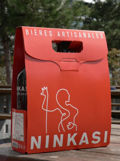 ninkasi beer packaging Beer Pack, Beer Carrier, Beer Box, Drink Carrier, Milk Packaging, Drink Cart, Wine Carrier, Eden Project, Beer Packaging