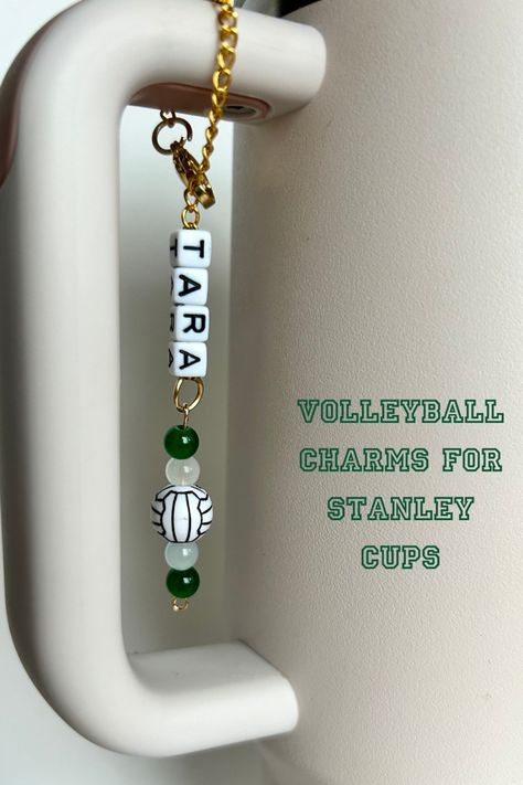 Stanley Cup Volleyball Charm Sports Team Gift Stanley Cup Charm for Teens Volleyball Player Water Bottle Accessory Volleyball Mom Charm - Etsy Volleyball Accessories Diy, Volleyball Team Gifts Diy, Volleyball Banquet Gifts, Gifts For Volleyball Team, Volleyball Swag Bag Ideas, Diy Stanley Cup Charm, Volleyball Crafts For Team, Volleyball Treats Team Gifts, Volleyball Team Gift Ideas