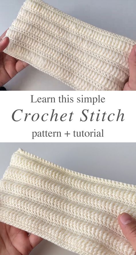 Simple Crochet Stitch You Should Learn - CrochetBeja Crochet Knit Like Stitch, Crochet Blanket Patterns Simple, Common Crochet Stitches, Single And Double Crochet Stitch, Crochet Patterns For Blankets Free, Easy Stitches Crochet, Crochet Post Stitch, Fast Blanket Crochet Pattern, Simple Stitch Crochet Blanket