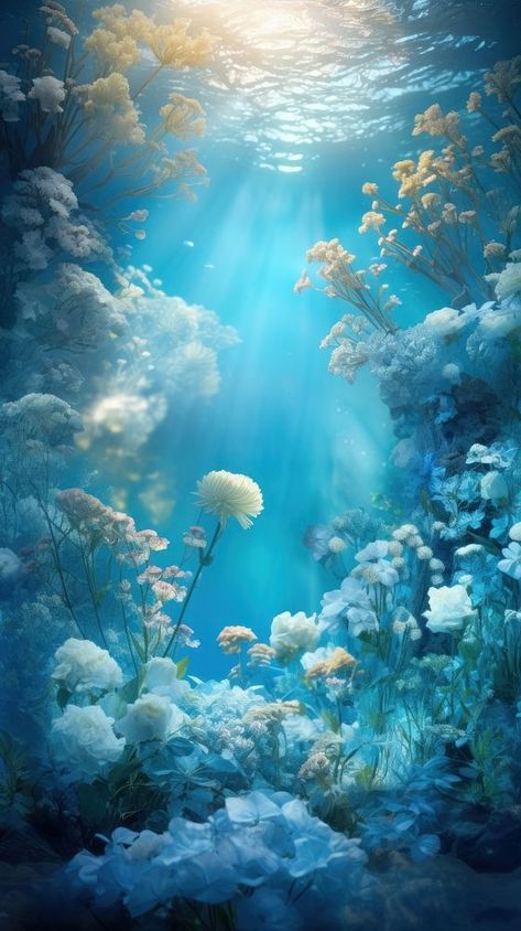 Blue wallpaper underwater outdoors nature. | premium image by rawpixel.com / Boom Underwater Photography, Nature, Cloud Aesthetic, Underwater Background, Stunning Landscapes, Ocean Wallpaper, Blue Wallpaper, Blue Wallpapers, Free Design Resources