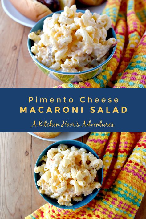 Pimento Cheese Pasta Salad, Macaroni Salad With Egg, Recipes Using Pasta, Salad With Egg, Cold Pasta Dishes, Pimento Cheese Spread, Cheese Macaroni, Picnic Recipes, Potato Recipes Side Dishes