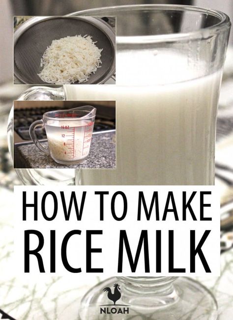 How To Make Rice Milk Recipes, Rice Milk Recipe Homemade, Homemade Rice Milk, How To Make Rice Milk, Diy Rice Milk, Rice Milk Recipe, Milk Rice Recipe, Blender Recipe, Recipe Rice