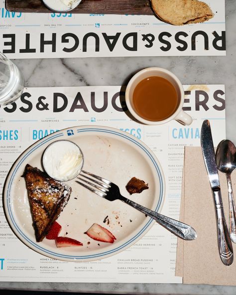 Babka French Toast at Russ & Daughters, New York City, September 2023 Russ & Daughters, Russ And Daughters, French Toast, York City, Sandwiches, New York City, Toast, Chips, New York