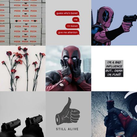 Deadpool Moodboard, Deadpool Aesthetic, Wade Wilson Deadpool, Give Me Attention, Wade Wilson, Bad Influence, Mood Boards, Deadpool, Give It To Me