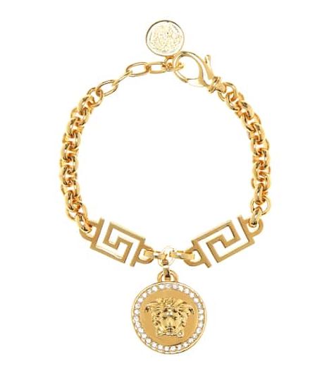 Designer Bracelets | Women's Jewelry at Mytheresa Medusa Bracelet, Versace Bracelet, Gold Chain Bracelet, Versace Gold, Versace Jewelry, Gold Bracelet Chain, Greek Key, Bracelet Collection, Womens Jewelry Bracelets