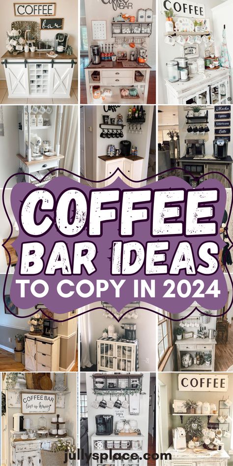 Coffee Bar Ideas, Coffee Bar Station Coffee Bar Ideas Furniture, Repurposed Coffee Bar Ideas, Coffee Bar Stand Ideas, Kitchen Coffee Bars Built In, Home Office Coffee Bar Ideas, Laundry Room With Coffee Bar, Upstairs Coffee Bar Ideas, Coffee And Espresso Bar Ideas, Coffee And Wine Bar Ideas Dining Rooms