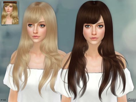 The Sims Resource: Autumn Breeze Hair by Cazy  - Sims 4 Hairs - http://sims4hairs.com/the-sims-resource-autumn-breeze-hair-by-cazy/ Cabelos The Sims 4, Hair Sims 4 Cc, Tyrant Resident Evil, Sims 4 Hairstyles, Hairstyle Bangs, 4 Hairstyles, Ts4 Hair, Side Bangs Hairstyles, Side Swept Hairstyles