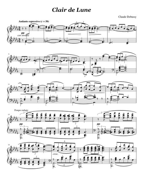 Claude Debussy, Free Sheet Music, Sheet Music, Piano, Music