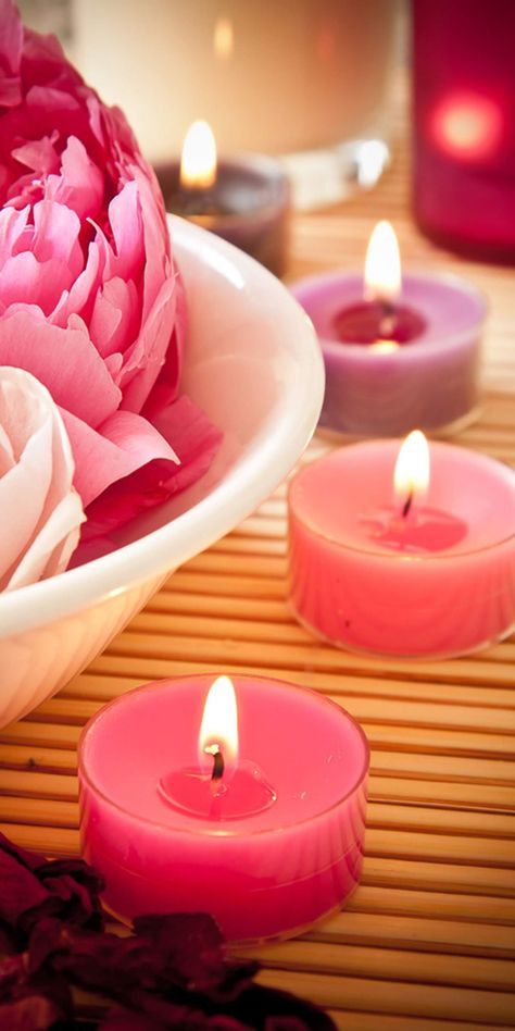 Relaxation Time Candle Wallpaper Iphone, Candles Wallpaper Iphone, Candle Magic Spells, Flowers And Candles, Candle Lite, Zen Moments, Candles Photography, Romantic Candles, Candle Glow