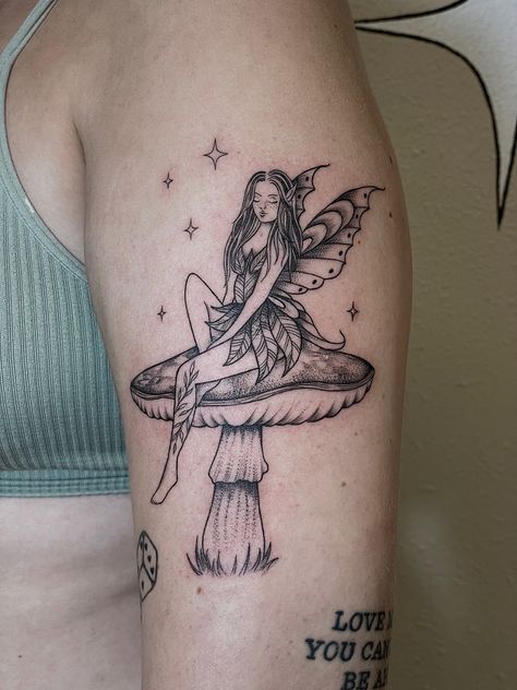 Pixie Tattoo, Fairy Tattoo Designs, Mushroom Tattoos, Theme Tattoo, Fairy Tattoo, Discreet Tattoos, Subtle Tattoos, Baby Tattoos, Elegant Tattoos