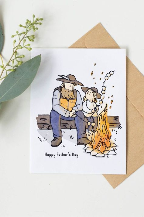 Dads Birthday Cards From Daughter, Cute Fathers Day Cards From Daughter, Painted Fathers Day Cards, Drawings For Dads Birthdays, Birthday Card For Father Handmade, Dads Day Card, Drawings For Dad From Daughter, Diy Father’s Day Cards, Drawings For Dad