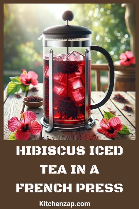 Unlock the vibrant flavors of Hibiscus Iced Tea using a French press with this simple and refreshing recipe! Ideal for tea enthusiasts and those new to herbal brews, our guide covers everything from selecting the best hibiscus flowers to the perfect steeping technique. Learn how to use your French press not just for coffee but as an efficient tool for crafting delicious, antioxidant-rich iced tea. Perfect for hot summer days or as a healthy daily refreshment.
#hibiscusicedteainfrenchpress French Press Cocktails Recipes, French Press Cocktails, French Press Recipes, Herbal Iced Tea, Hibiscus Iced Tea, French Press Tea, French Tea, French Press Coffee Maker, Refreshing Food